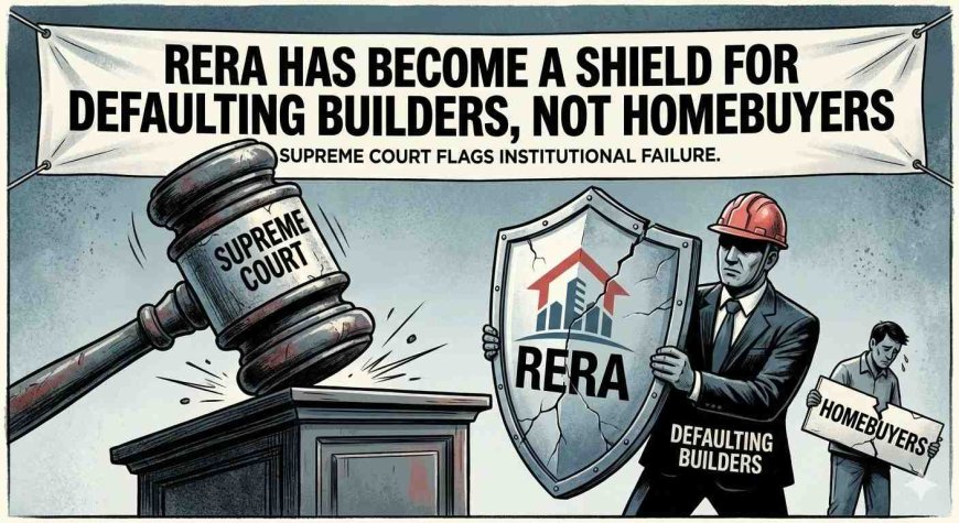 RERA Has Become a Shield for Defaulting Builders, Not Homebuyers”: Supreme Court Flags Institutional Failure