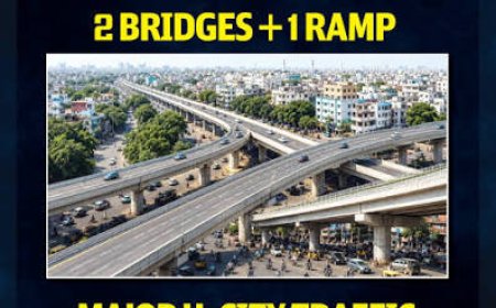 హైద‌రాబాద్‌లో కొత్త‌గా  2 వంతెన‌లు.. 1 ర్యాంప్‌.
